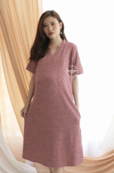 MAMA HAMIL Cathy Dress Baju Ibu Hamil Menyusui Simple Basic Polos Casual Outfit Busui   DRO 1020 16  large